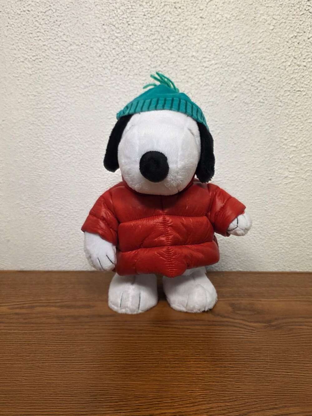 Seasonal Decor Plush Animated 12" Peanuts Snoopy - Red Puffer Jacket & Beanie